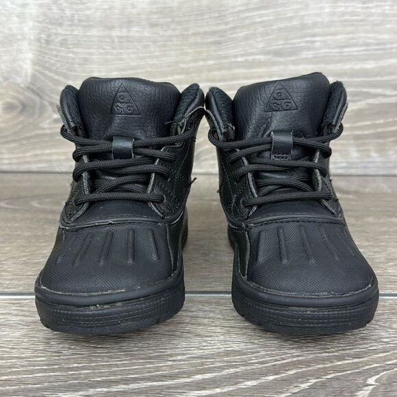 Nike Woodside 2 High Top ACG Triple Black Toddler Boys Sz 7 Rain Snow Boots - Picture 2 of 10